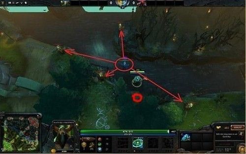 DOTA2 6.82精确野区范围图 拉野封野必看